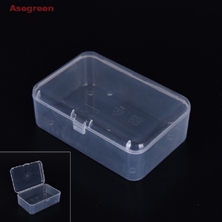 [Asegreen] กล่องพลาสติกใส ทรงสี่เหลี่ยม ขนาดเล็ก อเนกประสงค์ สําหรับเก็บของ