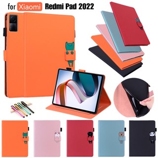 เคสแท็บเล็ต หนัง PU สําหรับ Xiaomi Redmi Pad 2022 10.61 นิ้ว VHU4254IN 10.6 นิ้ว