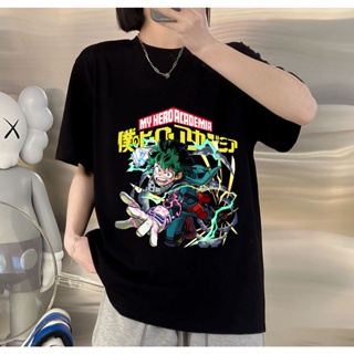 เสื้อยืดพิมพ์ลาย เสื้อ my hero academia Deku Izuku Midoriya เสื้อยืดคอกลม มังงะมายฮีโร่อคาเดเมีย_04