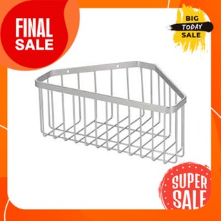 ตะแกรงวางของเข้ามุม 1ชั้น KASSA รุ่น KS-403 สีสเตนเลส1-tier corner shelf, model KS-403, stainless color