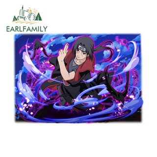 Earlfamily สติกเกอร์ไวนิล ลายการ์ตูนนารูโตะ Itachi Laminated ขนาด 13 ซม. x 9.1 ซม. สําหรับติดตกแต่งรถยนต์