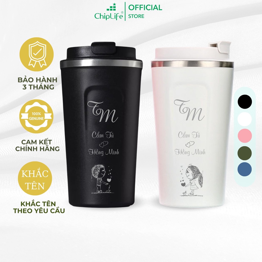 ถ้วยเก็บอุณหภูมิ ถ้วยเทอร์โมลินคอล์น คอฟฟี่โฮลิค Jr ชื่อสลักชื่อ upon ขอ 380ml - 510ml LD020