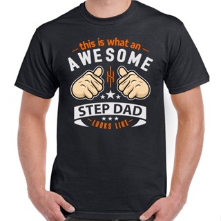 Mowei7 {พร้อมส่ง} เสื้อยืดผ้าฝ้าย 100% พิมพ์ลาย This Is What Scary Stepdad Looks Like Fathers Day D2 โอเวอร์ไซซ์ ของขวัญ