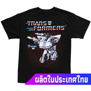 ภาพยนตร์อเมริกัน หม้อแปลงไฟฟ้า Transformers Jazz G1 T-Shirt T-Shirtคอกลม แฟชั่น  ผ้าฝ้ายแท้ เสื้อยืด cotton100%S-5XL