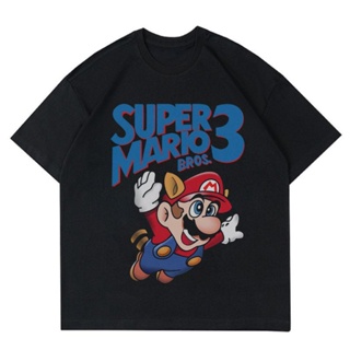 oversize T-shirt เสื้อยืด | เสื้อโอเวอร์ไซซ์ | เสื้อยืด พิมพ์ลาย Super MARIO BROS | เสื้อยืด ลายเกม VINTAGE 90S | เสื้อ