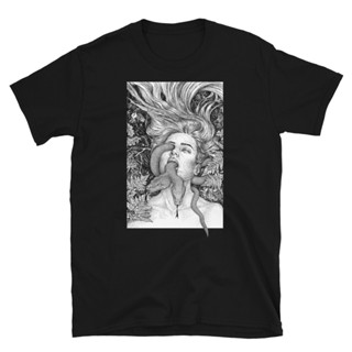 Voyage Within Snake Horror Occult Tarot Printed T-Shirt_02