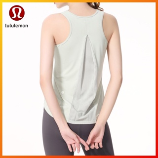 Lululemon ใหม่ เสื้อกล้าม ผ้าตาข่าย ทรงหลวม เซ็กซี่ ใส่สบาย สําหรับออกกําลังกาย เล่นโยคะ 1318