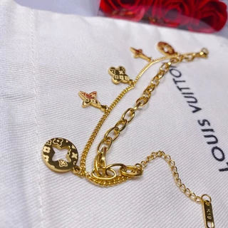 สร้อยข้อมือ ทอง 18k จี้รูปดอกไม้ ขนาดเล็ก กันน้ํา ป้องกันอาการแพ้ ไม่จางหาย ออกแบบดี เรียบง่าย สไตล์คลาสสิก สําหรับผู้หญิง