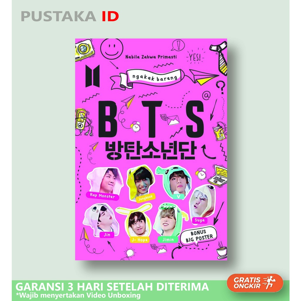 BTS Gangsing Book + โปสเตอร์ - ต้นฉบับ