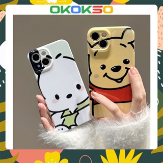 เหมาะสําหรับเคสโทรศัพท์มือถือ OPPO Reno8 / Reno7pro / reno6 / 7z / 5 การ์ตูนหน้าใหญ่ Winnie bear ป้องกันการตกเคสโทรศัพท์มือถือเคสนุ่ม R17 คู่รุ่น A72 / A53 / A9 2020 / 4Z 5G / F11 / A31 / A15 / A3S