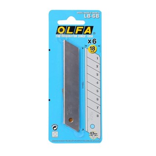 HOMEHAP OLFA ใบมีดคัตเตอร์ใหญ่ 18 มม. รุ่น LB-6B คัตเตอร์ มีดคัตเตอร์