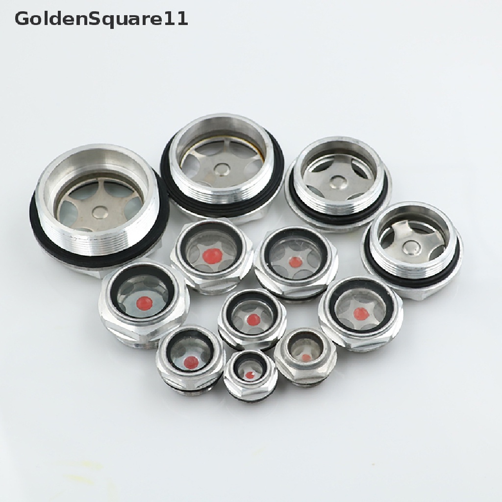 Goldensquare กระจกมองเห็นระดับน้ํามัน โลหะ เกลียวตัวผู้ 16 มม.-48 มม.