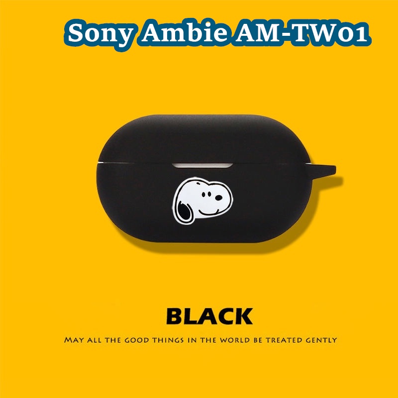 【ของแท้】เคสหูฟัง แบบนิ่ม ลายการ์ตูน สีพื้น สําหรับ Sony Ambie AM-TW01