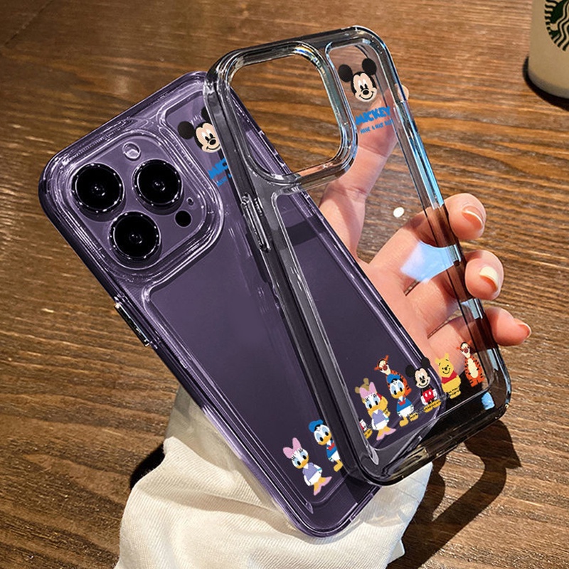 เคสโทรศัพท์มือถือ ซิลิโคนนิ่ม TPU ใส กันกระแทก ลายการ์ตูนน่ารัก สําหรับ IPhone 15 14 13 11 12 Pro XS Max XR X 8 7 Plus
