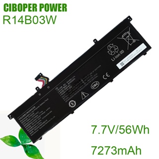 CP แบตเตอรี่แล็ปท็อปของแท้ R14B03W 7.7V/56Wh/7273MAh