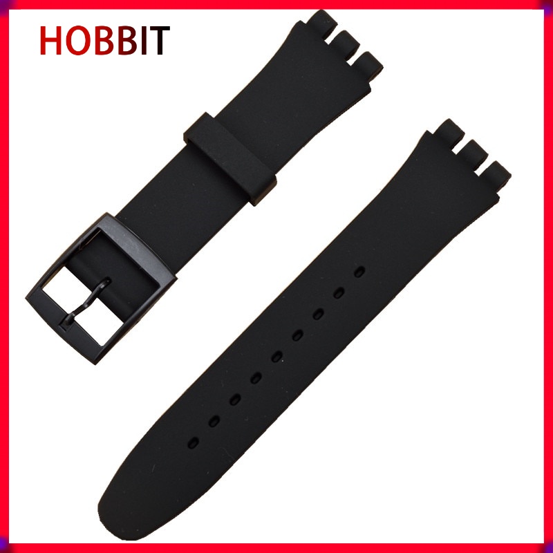 SWATCH สายนาฬิกายางสําหรับสายนาฬิกา สายรัดข้อมือซิลิโคนสีสันสดใสสร้อยข้อมือสําหรับอุปกรณ์เสริม ตัวอย่าง 16 มม. 17 มม. 19 มม. 20 มม. เปลี่ยนสาย