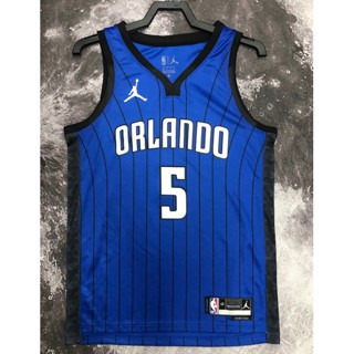 hot pressed 2023 Nba Orlando Magic No. 5 Banchero blue basketball jersey