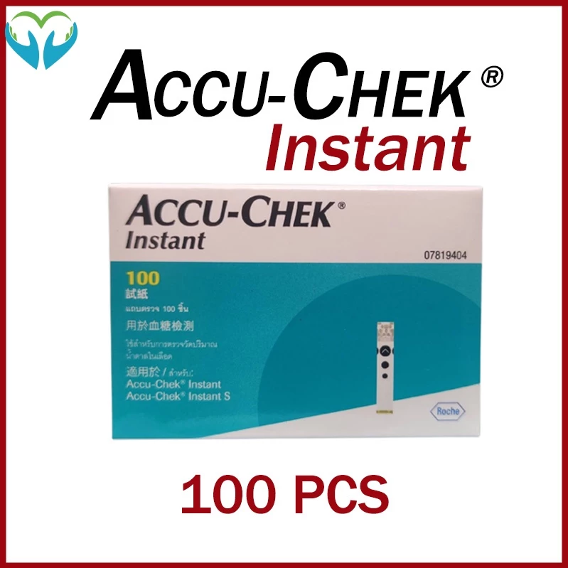 Accu-chek Instant แถบทดสอบทันที 50 / 100 แผ่น Accuchek (Exp:Latest)
