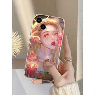 Elf anime girl เคสไอโฟน 11 12 pro max X Xr Xs Max 8 Plus case Se 2020 เคส iPhone 8พลัส 13 14 pro max 7 Plus cover