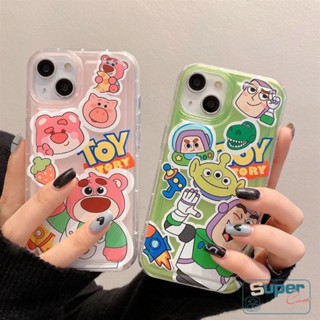 เคสโทรศัพท์มือถือแบบนิ่ม ลายหมีสตรอเบอร์รี่ Lotso Buzz Lightyear สําหรับ OPPO A17 A16K A15 A1K A95 A76 Reno F4 5 A7 A3s A57 A54 A5s A16 A77 A35 A55 A74 A9 A53 A33 A32 A77s A12 A15s A17K A11 A52