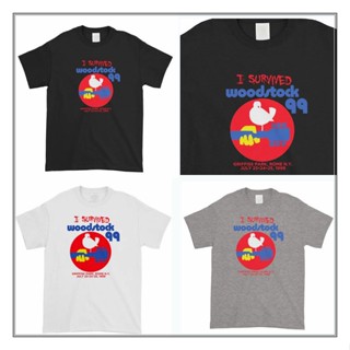 I Survived Woodstock 99 1999 Fashion Trendy Tees Prints T-Shirt Tshirt T Shirt Unisex Round Neck_03