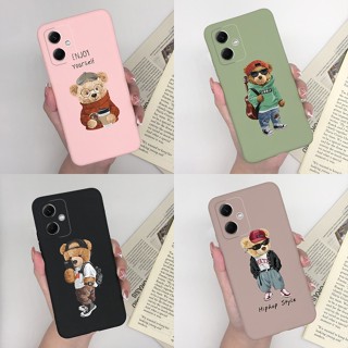 เคสโทรศัพท์มือถือ ซิลิโคนนิ่ม ผิวด้าน ลายการ์ตูนหมีน่ารัก แฟชั่น สําหรับ Xiaomi Redmi Note12 Pro Pro Plus Note 12 Pro Plus