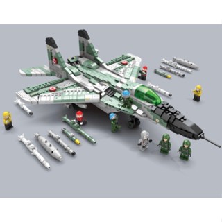 ใหม่ โมเดลเครื่องบินรบ MOC WW2 Mig-29 DIY ของเล่นสําหรับเด็ก 1387 ชิ้น