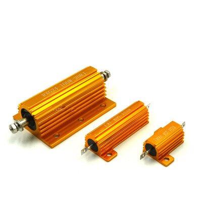 8lk RXG24 250W อลูมิเนียม Housed Case Power Wirewound Resistor1/2/3/4/5/6 /7/8/10/15/20/25/30/50 OHM