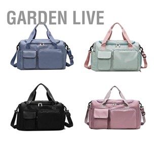 GARDEN LIVE กระเป๋าเดินทางผ้า Oxford สวมใส่กระเป๋ากีฬากันน้ำความจุขนาดใหญ่หลายกระเป๋า