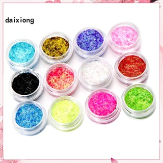 &lt;COD&gt; ผงกลิตเตอร์ 12 สี สําหรับตกแต่งเล็บ DIY