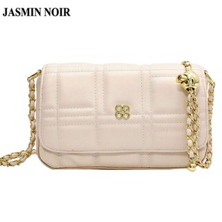 Jasmin NOIR กระเป๋าสะพายไหล่ สะพายข้าง สายโซ่ ลายสก๊อต สําหรับผู้หญิง