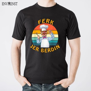 เสื้อผ้าผชFerk Jer Berdin ตลก สําหรับผู้ชาย &amp;#39; s เสื้อยืด ผ้าฝ้าย 100% พิมพ์ลายกราฟฟิค Ferk Jer Berdin Swedish สไตล์ว