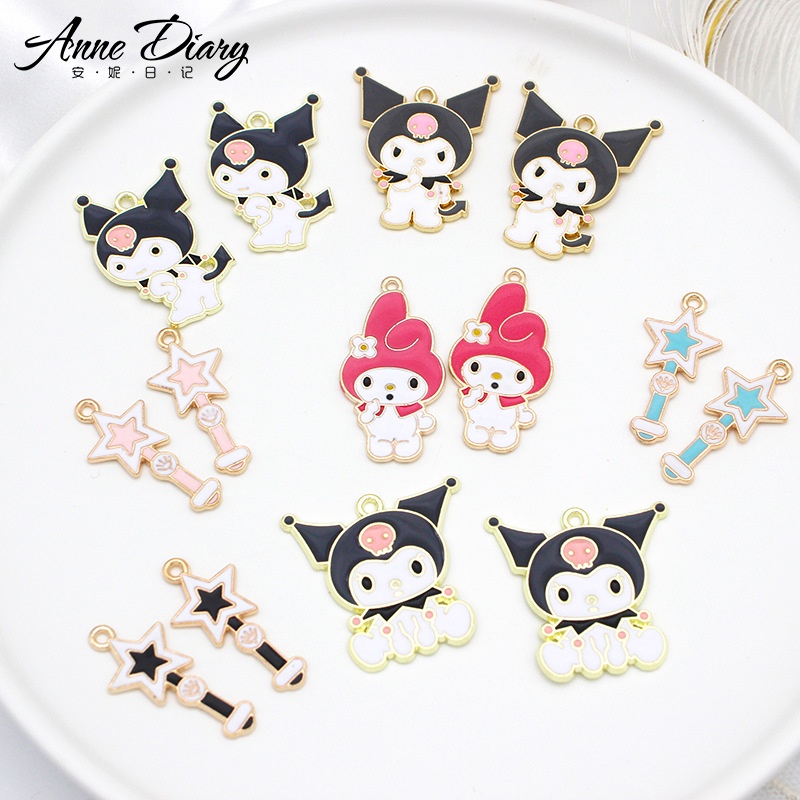 จี้สร้อยคอ รูปสัตว์ กระต่าย หมี แฮนด์เมด DIY เครื่องประดับ สําหรับผู้หญิง พวงกุญแจ ต่างหู สร้อยคอ เครื่องประดับ 077 2 ชิ้น ต่อล็อต