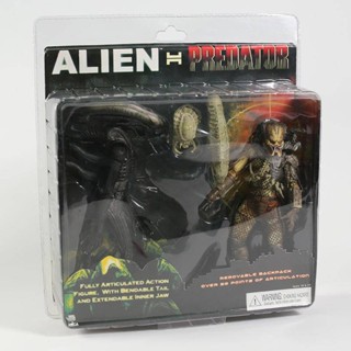 Neca Alien vs 2 ตุ๊กตานักล่า ขนาด 7 นิ้ว