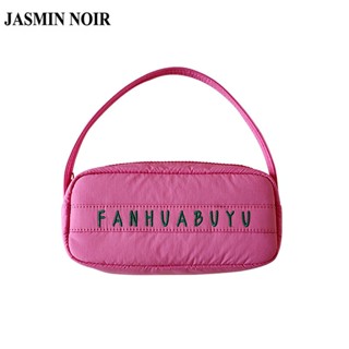 Jasmin NOIR กระเป๋าถือ กระเป๋าสะพายไหล่ โพลีเอสเตอร์ เรียบง่าย สําหรับสตรี