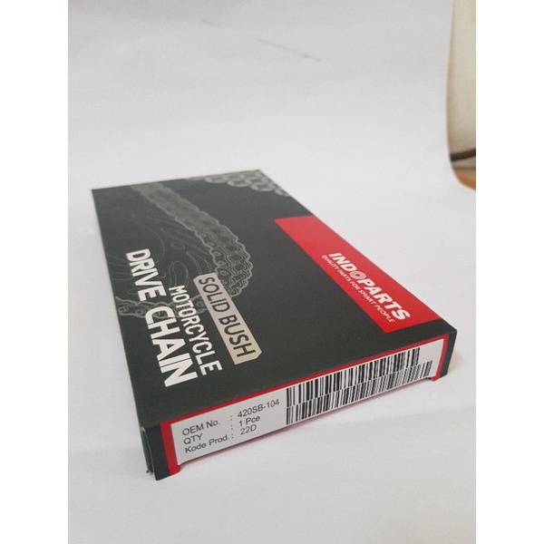 CHAIN 420SB-104 / SZK FR80 / YMH V80 / HND KARISMA / ยี่ห้อ INDOPARTS