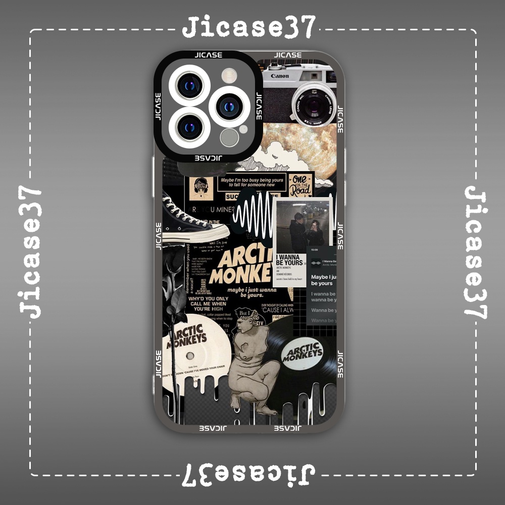 Jicase Arctic Monkeys Rock NRoll Band Poster Collage Square Edge เคส iphone