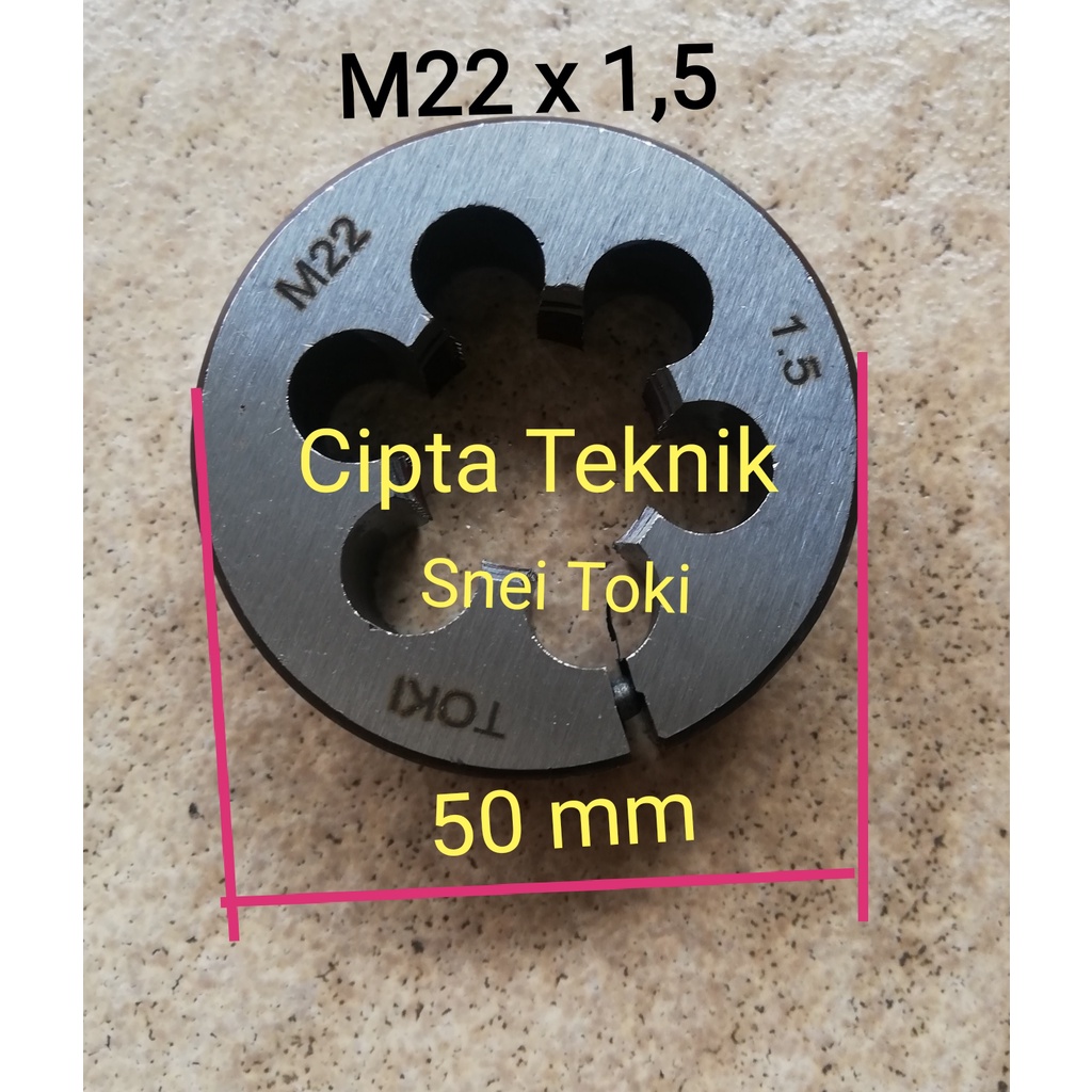 Snei Toki M22 x 1.5 Round dies M22x1.5 Senei M22 Pitch 1.5mm senai say soney M22 x 1.5 Thread Bolt