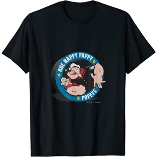 เสื้อยืดแขนสั้น พิมพ์ลาย Popeye One Happy Pappy 3 มิติ เหมาะกับของขวัญวันพ่อ แฟชั่นสําหรับผู้ชาย และผู้หญิง_03