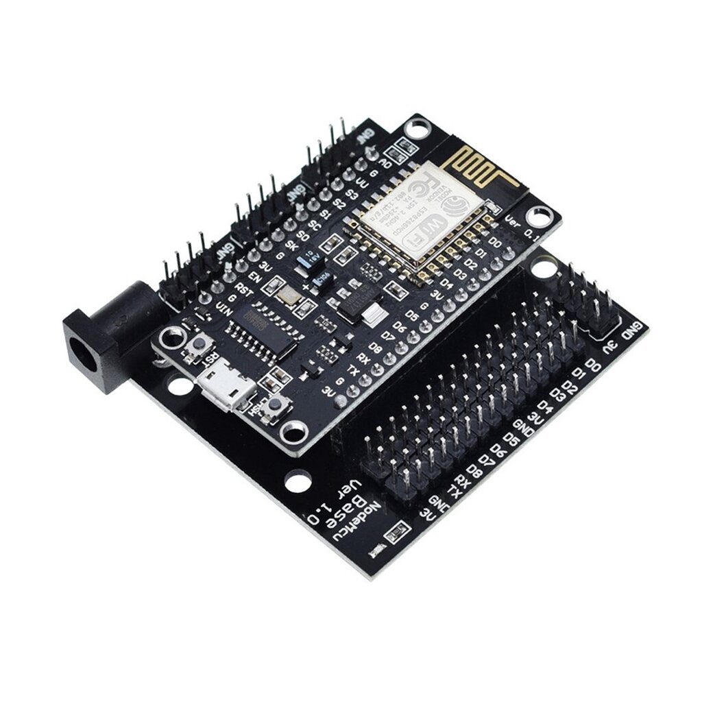 (1ชิ้น) NA226+AB113 โมดูลบอร์ดไร้สาย พร้อมฐานรอง ESP8266 NodeMcu Lua Wifi V3 CH340 + Baseboard