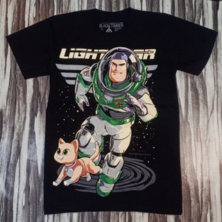 BT176 BUZZ LIGHTYEAR TOY STORY SPECIAL CARTOON MOVIE COLLECTION ORIGINAL BLACK TIMBER COTTON T-SHIRT_05