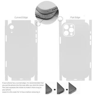 2 ชิ้นสีดําโลโก้ Cutout Anti-Scratch สติกเกอร์ผิวใช้งานร่วมกับ iPhone 7 8 Plus X XR 11 12 13 14 15 16 17 Pro Max Mini