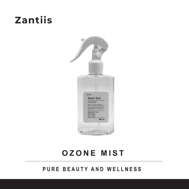 ZANTIIS OZONE MIST 200 ML เพิ่มความหอม สร้างบรรยากาศที่ดี จากพืชบริสุทธิ์ ฉีดหมอนโซฟา