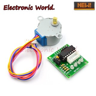 สเต็ปมอเตอร์ 5V 28BYJ-48 + ULN2003 โมดูลทดสอบไดรเวอร์ สําหรับ Arduino Micro Mini Electric Step Motor for PIC 51 AVR