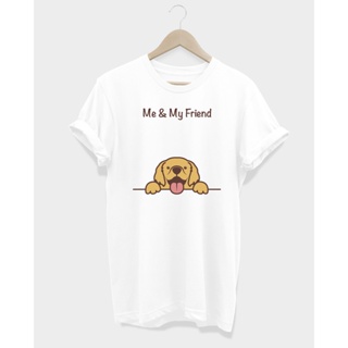 เสื้อยืดลายหมาโกลเด้น Me &amp; My Friend T-Shirt_02