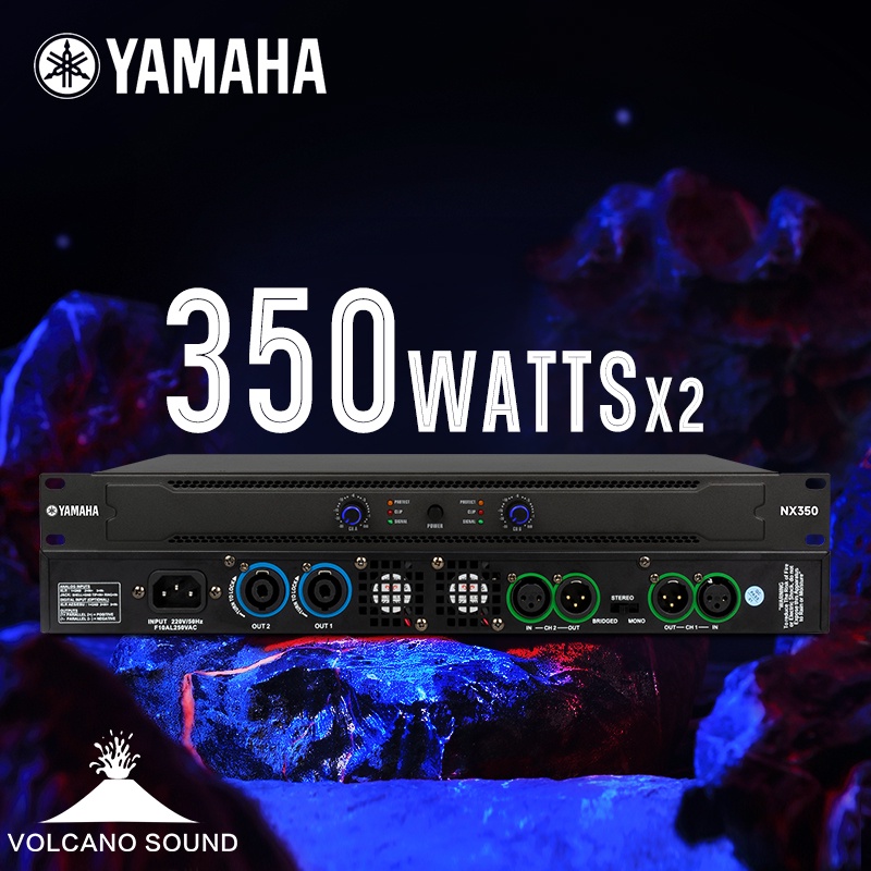 YAMAHA NX350 เครื่องขยายเสียง เพาเวอร์แอมป์กลางแจ้ง 350Wx2 power amp เสถียรภาพสูง พาวเวอร์แอมป์กลางแจ้ง อุ่นเครื่องป้องก