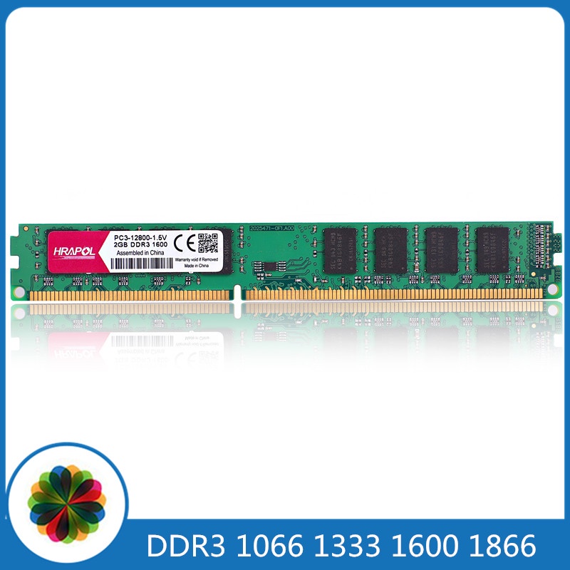 หน่วยความจํา HRAPOL DDR3 DDR3L 2GB 4GB 8GB 1066mhz 1333mhz 1600MHZ 1866MHZ สําหรับเดสก์ท็อป PC3-8500U PC3-10600U PC3-12800U PC RAM Memoria DIMM 2G 4G 8G