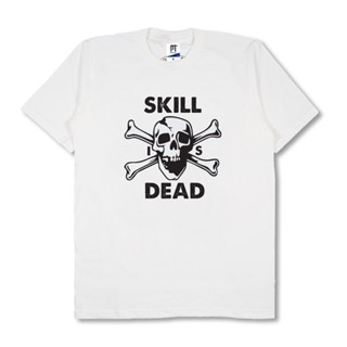 เสื้อยืดผู้ ดาราแห่งความตายของวัยรุ่น - SKULL IS DEAD สีขาว S-5XL