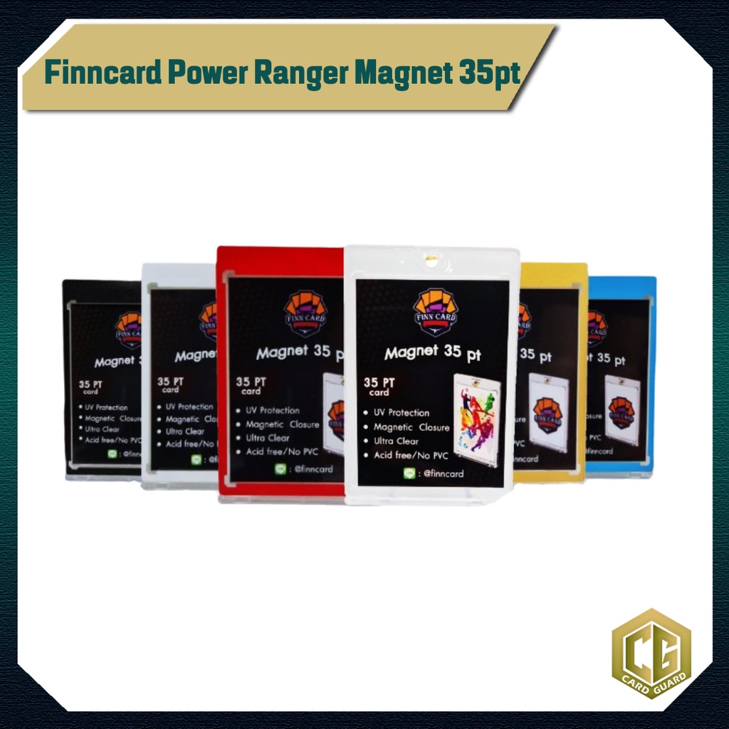 [Card Guard] Finncard Power Ranger!! Magnet 35pt มี 6 สีให้เลือก มีฟิล์มกันรอยทุกชิ้น