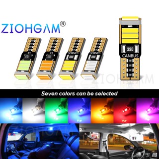 Ziohgam T10 หลอดไฟ LED 194 168 W5W ติดป้ายทะเบียนรถยนต์ DC12V